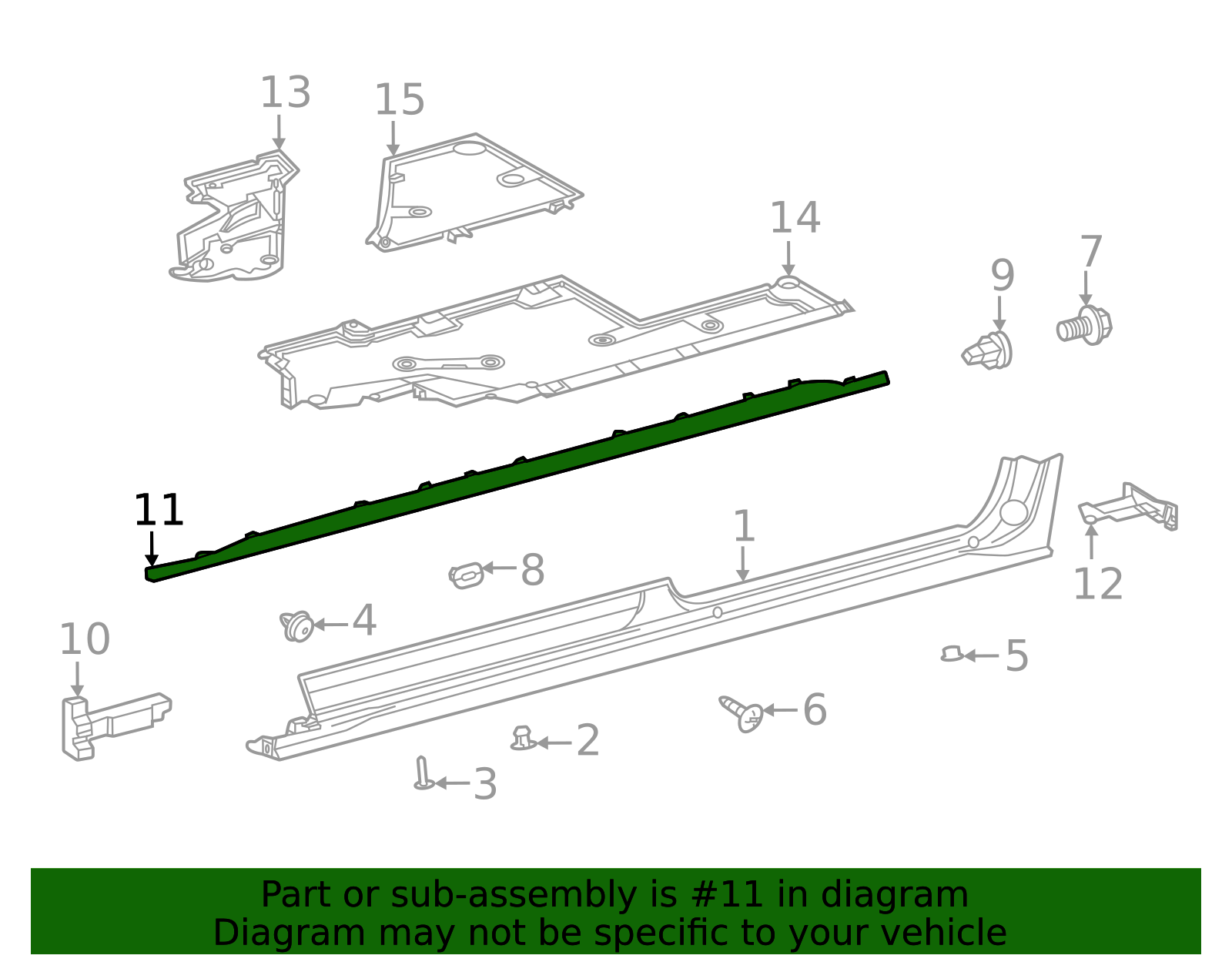 TOYOPET SEDAN パーツリスト 75853-08900 - Rocker Panel Molding Trim Insert 2021-2025 Toyota