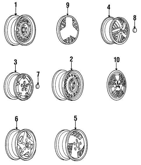 Wheels for 1991 Pontiac Sunbird #0