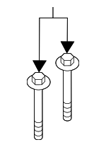 99991930801 - Body: Bumper Impact Bar Bolt for Porsche Image