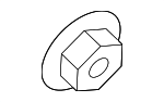 N90503801 - Body: Impact Bar Nut for Porsche Image