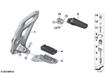 46718562031 - : Driver Footrest Left for BMW-Motorrad Image