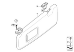 51169151531 - : Sun Visor Bracket for BMW Image