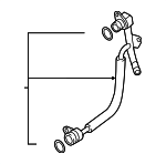 6K121497AQ - Cooling System: Hose &amp; Tube Assembly for Audi: A3, A3 Quattro, Q3, S3, TT Quattro, TTS Quattro Image
