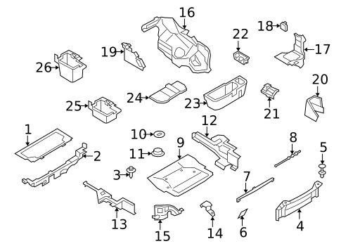 Interior Trim - Rear Body for 2013 BMW Z4 #0