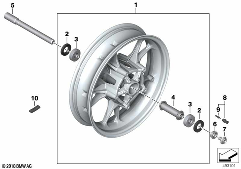 Wheels with Bearings for 2023 BMW-Motorrad C 400 GT #0