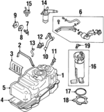 8980321710 - : Fuel Pump Assembly for Honda: Passport Image