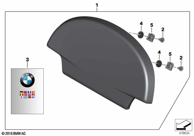 71607693672 - Luggage &amp; Storage: Set Backrest Cushion Top Case for BMW-Motorrad Image