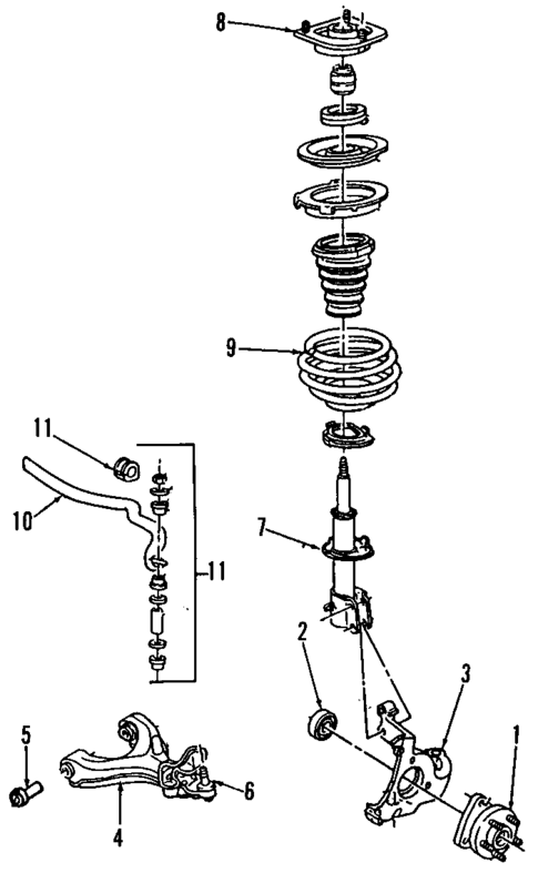 Suspension Components for 1997 Oldsmobile Regency #1