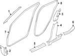 769127LF0A - : Windshield Pillar Trim for Nissan: Kicks Image