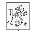 15100R1AA01 - Engine: Timing Cover for Honda: Civic, HR-V Image