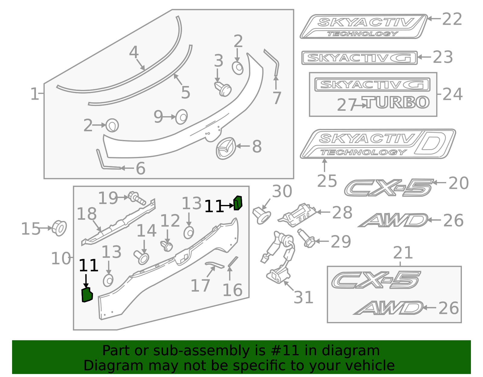 パーツ i EOS Z51 Style Front Splitter, Carbon Flash Metallic