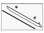 PJ6Z7810176AA - Body: Rocker Molding for Ford: Escape Image