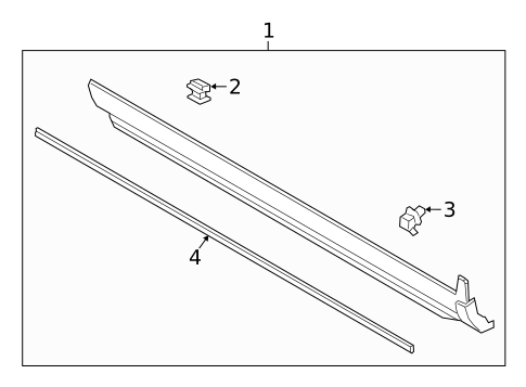 Exterior Trim - Pillars for 2023 Ford Escape #0