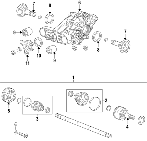 Drive Axles for 2021 Cadillac CT5 #0