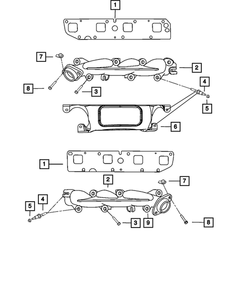 Manifolds and Vacuum Fittings for 2010 Dodge Ram 1500 #0