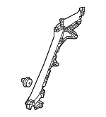 84141T43A01ZA - Body: Lock Pillar Trim for Acura Image