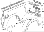 85707789 - : F Molding for Chevrolet: Colorado Image