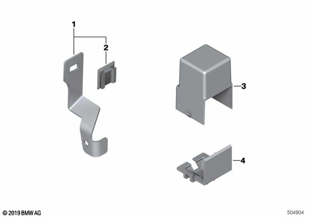61137692226 - General Electrical System: Bracket for Starter Relay -  for BMW-Motorrad Image image