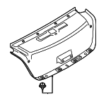 51499466970 - Body: Trunk Lid Trim for BMW: 740i, 750e xDrive, 760i xDrive, i7 Image