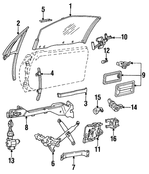 Front Door for 1991 Buick Reatta #0