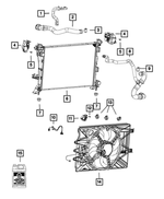 6106059AA - Cooling: Hex Flange Head Bolt for Mopar Image