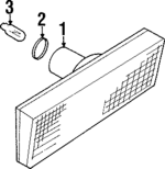 AMR1292 - Electrical: Marker Lamp for Land Rover: Defender 90, Discovery Image