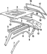 51131871617 - : 1985-1987 BMW - Drip Molding for BMW: 735i, L7 Image