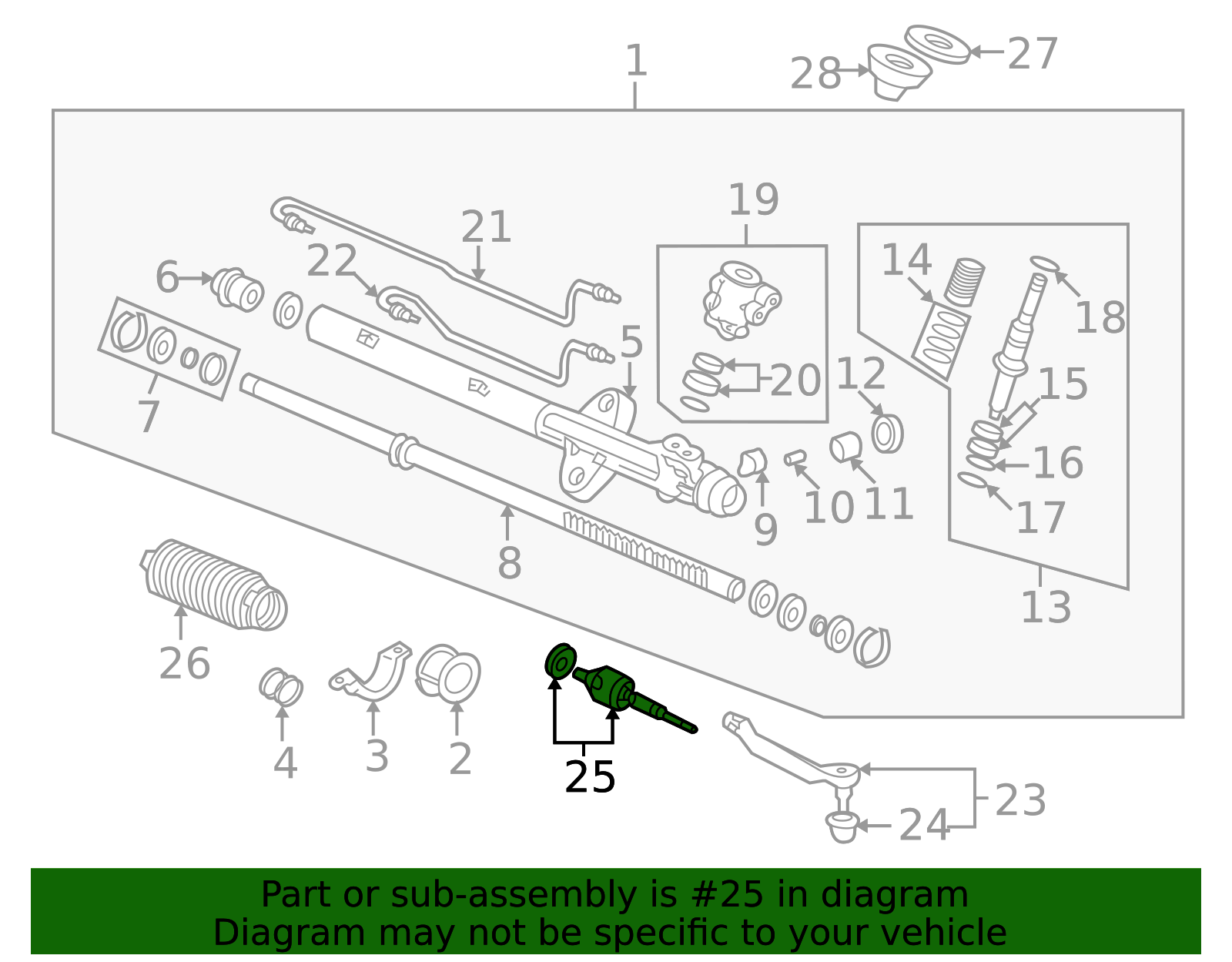 1998-2002 Honda Accord Inner Tie Rod 53010-S84-A01 | OEM Parts Online