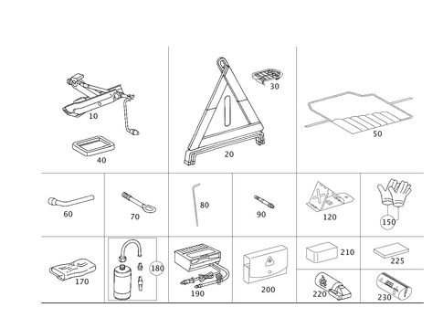 Tools and Accessories for 2006 Mercedes-Benz E320 #0