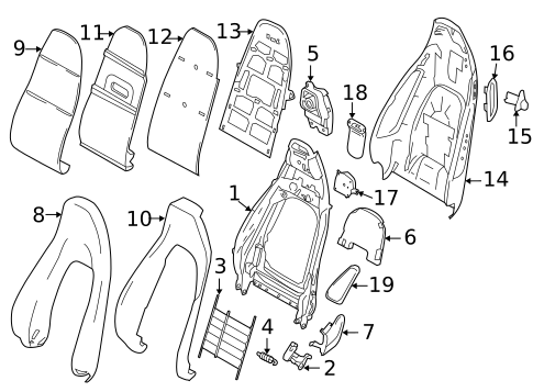 Front Seat Components for 2022 Porsche 718 Cayman #6