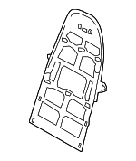 99152155100 - Body: Seat Back Reinforcement Plate for Porsche Image