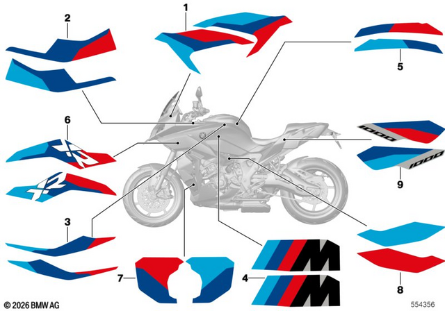 51145A82B55 - : Decor Tank Cover Left - Basis for BMW-Motorrad Image