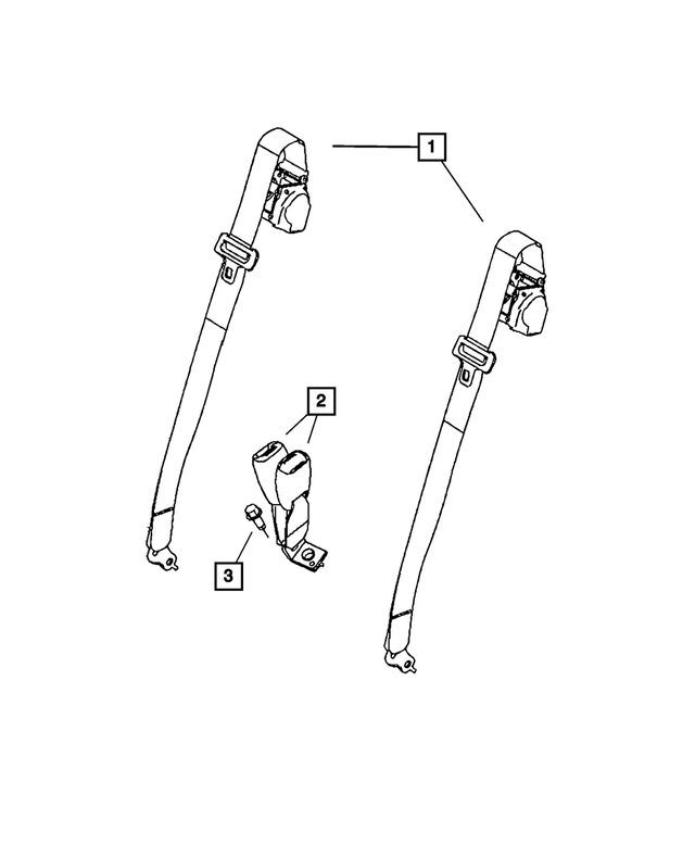 5183699AA - Restraints: Seat Belt Bolt for Mopar Image image