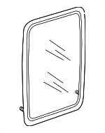 1F8372501 - Body: Door Glass for Mazda: B2500, B3000, B4000 Image