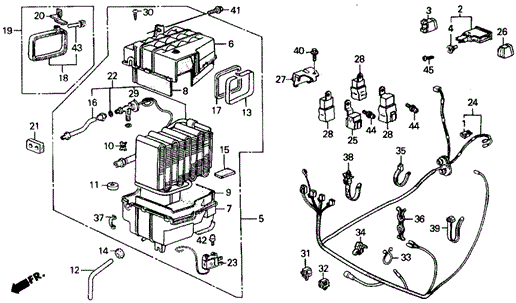 A/C Unit for 1986 Acura Integra #0