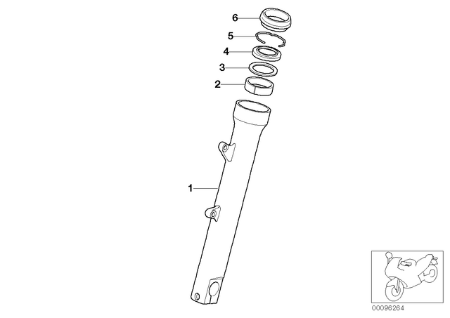 31427666227 - Front Axle, Front Suspension: Guide Bush -  for BMW-Motorrad Image