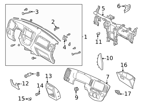 Instrument Panel for 2003 Mazda Tribute #0