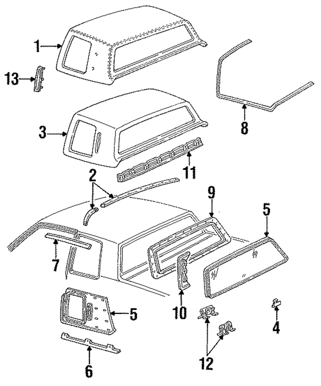 25551728 - Body: Roof Side Rail Reinforcement for GM Image