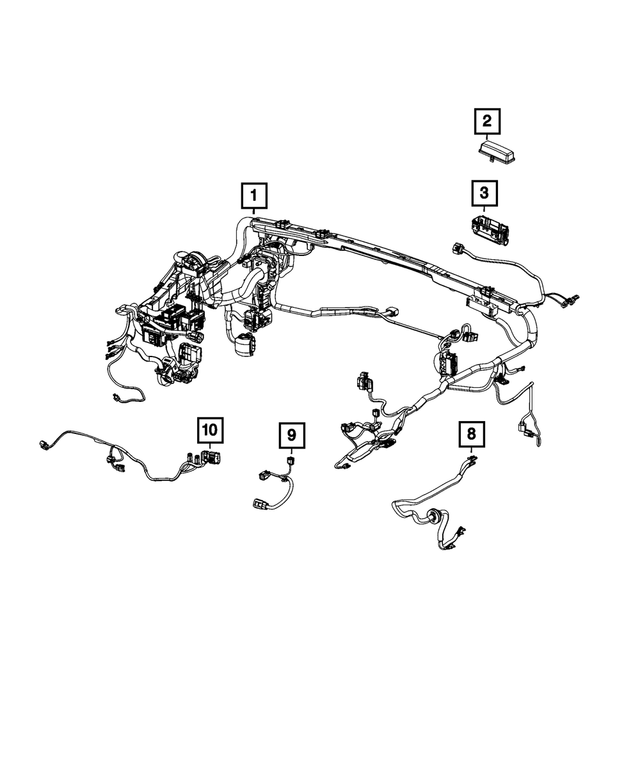 68575382AC - Electrical: Dash Wiring for Mopar Image