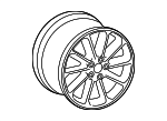 8J0601025CS - Suspension: Wheel, Alloy for Audi: TT Quattro, TT RS Quattro, TTS Quattro Image