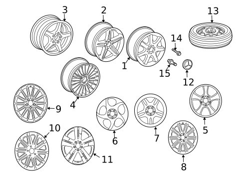 Wheels for 2003 Mercedes-Benz SL55 AMG #0