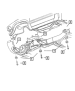 55234693 - Frames and Bumpers: Body Hold Down Insulator for Dodge: Ram 1500, Ram 2500, Ram 3500 Image