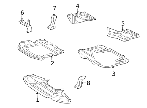 Splash Shields for 2005 Mercedes-Benz CL 65 AMG&reg; #0