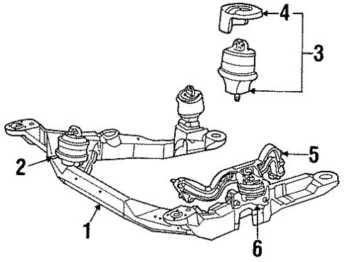 Engine & Trans Mounting for 1998 Mercury Sable #0