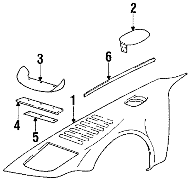 93050303205GRV - Body: Fender for Porsche Image