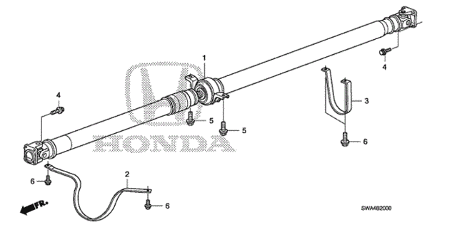 Propeller Shaft for 2008 Honda CR-V #0