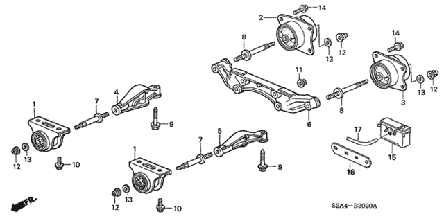 Rear Differential Mount for 2002 Honda S2000 #0