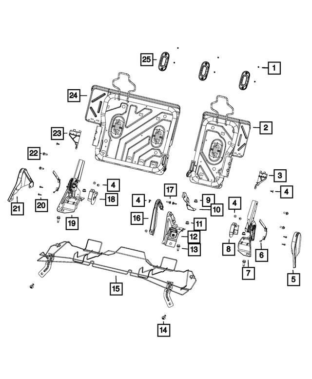 5072741AA - Interior Trim: Trim Screw for Chrysler: 300, PT Cruiser | Dodge: Magnum | Fiat: 500 | Jeep: Compass, Gladiator, Liberty, Patriot, Wrangler, Wrangler JK | Ram: 1500, 2500, 3500 Image