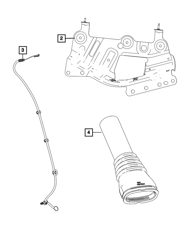 68459970AA - Electrical: Manual Park Release Cable for Mopar Image