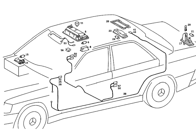 1248201301 - Electrical System: Interior Lamp for Mercedes-Benz Image image
